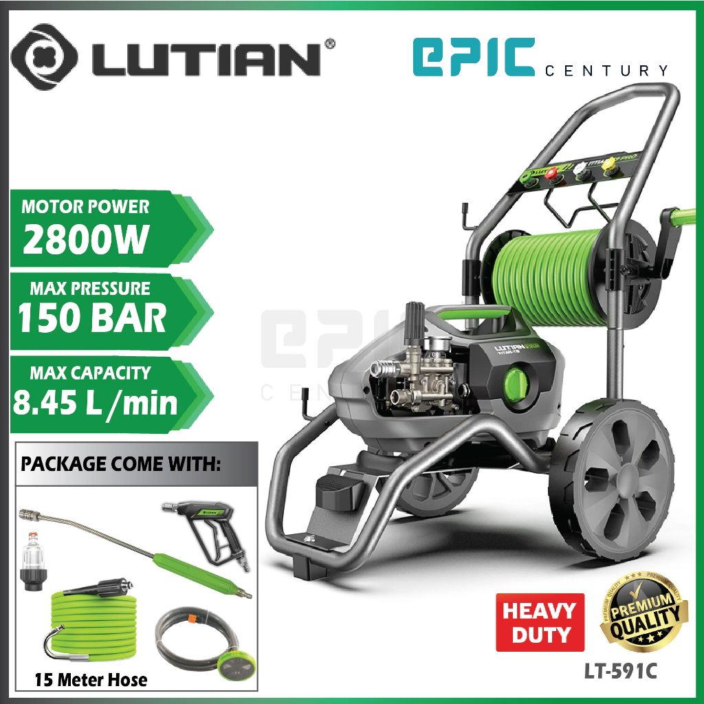 Lutian LT-591C 2500W 150BAR High Pressure Cleaner , SIMILAR TO TITAN / LT-591A (Frameless)