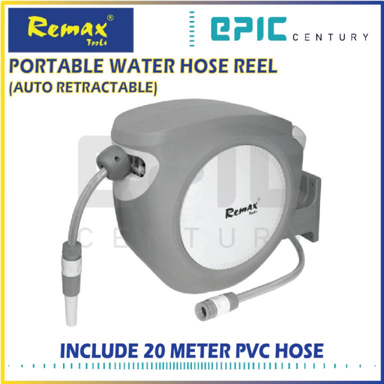 Remax Portable Water Hose Reel (Auto Retractable) Include 20Mtr PVC Hose / 10Mtr PVC Hose