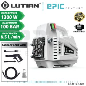 Lutian High Pressure Cleaner 100 Bar (6.5L/Min) Induction Motor/ Mesin Cuci Kereta / Water Jet