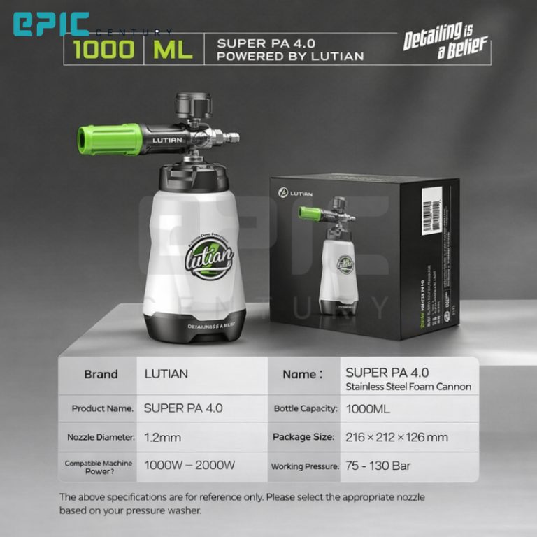 LUTIAN Super PA 4.0 Foam Cannon | Pressure Washer Snow Foam Bottle