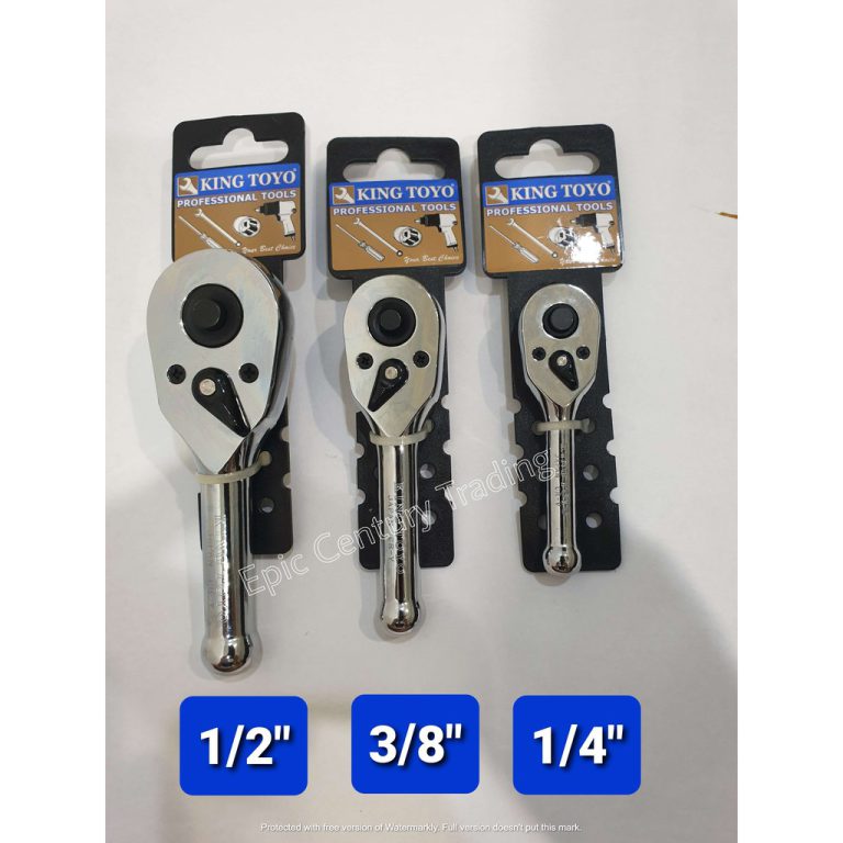 Kingtoyo Mini Ratchet Wrench 1/2″ 3/8″ 1/4″