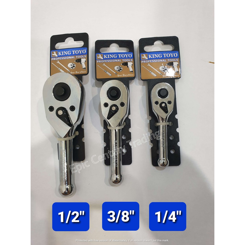 Kingtoyo Mini Ratchet Wrench 1/2″ 3/8″ 1/4″